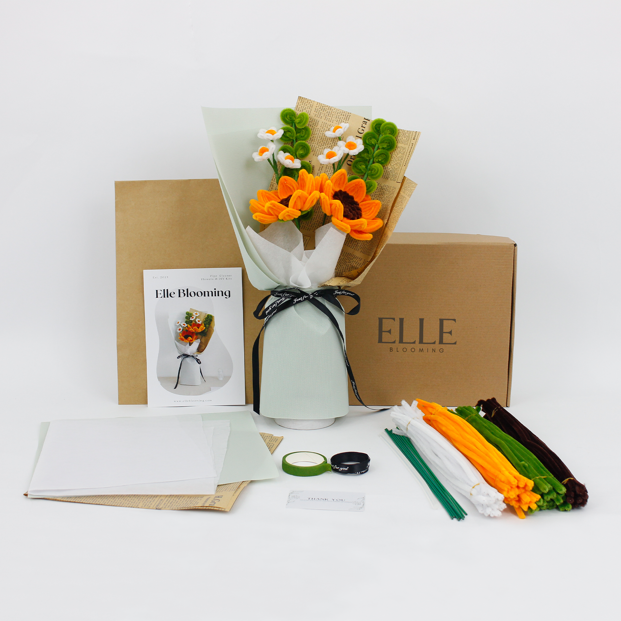 DIY Kit: Orange Sunflower